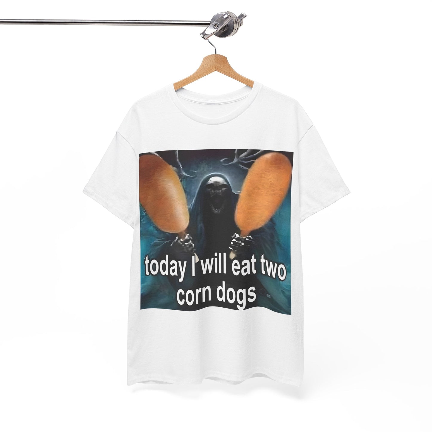 Today I Will Eat Two Corn Dogs Funny Meme Shirt – Hilarious Food Humor Tee