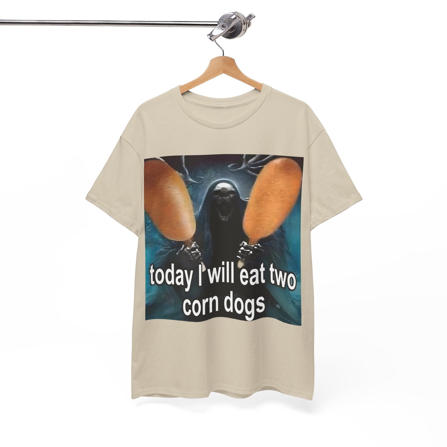 Today I Will Eat Two Corn Dogs Funny Meme Shirt – Hilarious Food Humor Tee