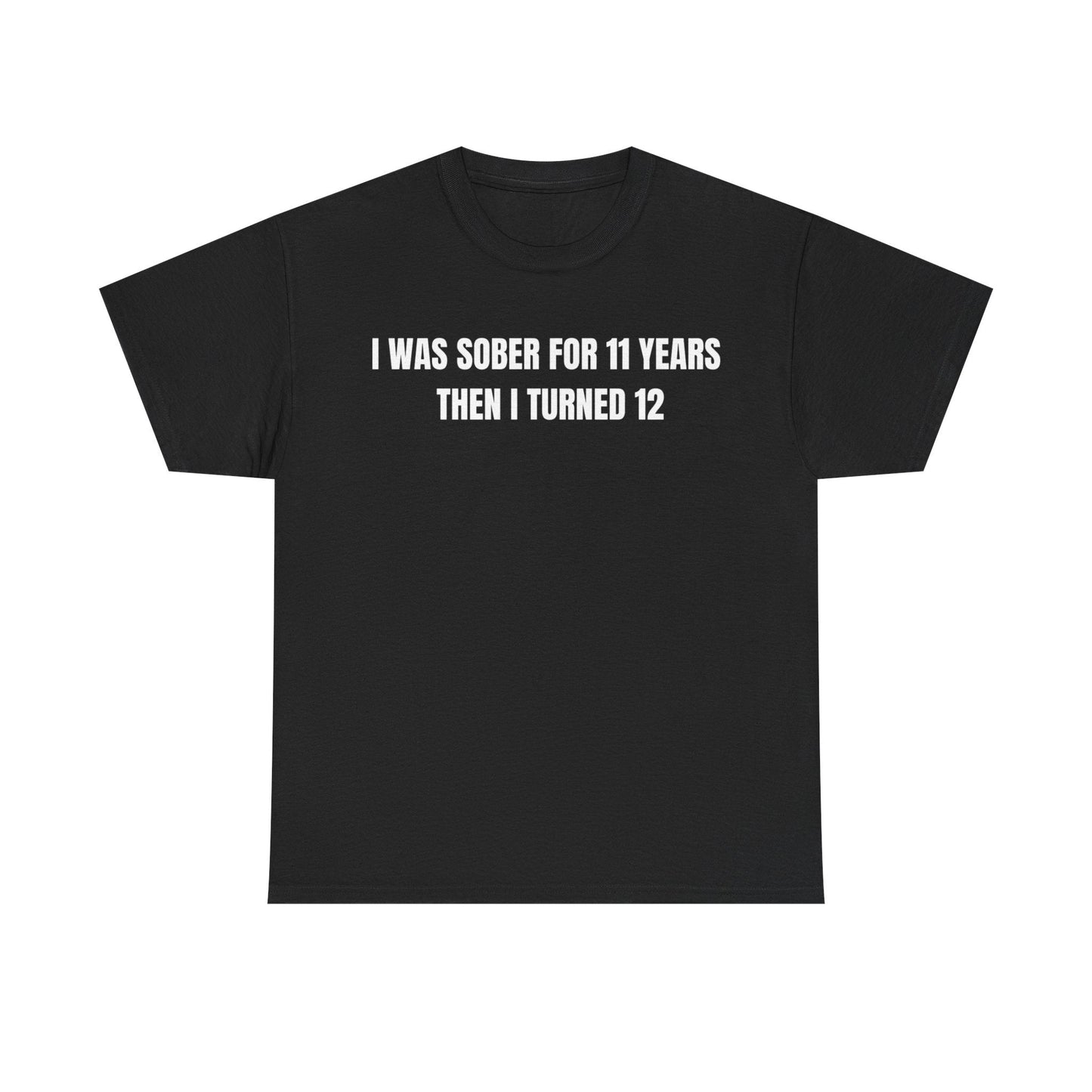 I Was Sober For 11 Years Then I Turned 12 Funny Shirt