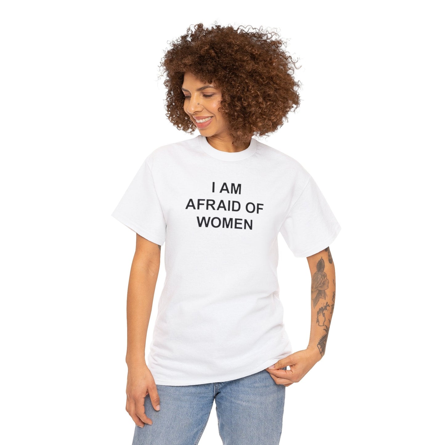 I Am Afraid of Women T-Shirt – Funny Meme Tee for Awkward Humor Fans