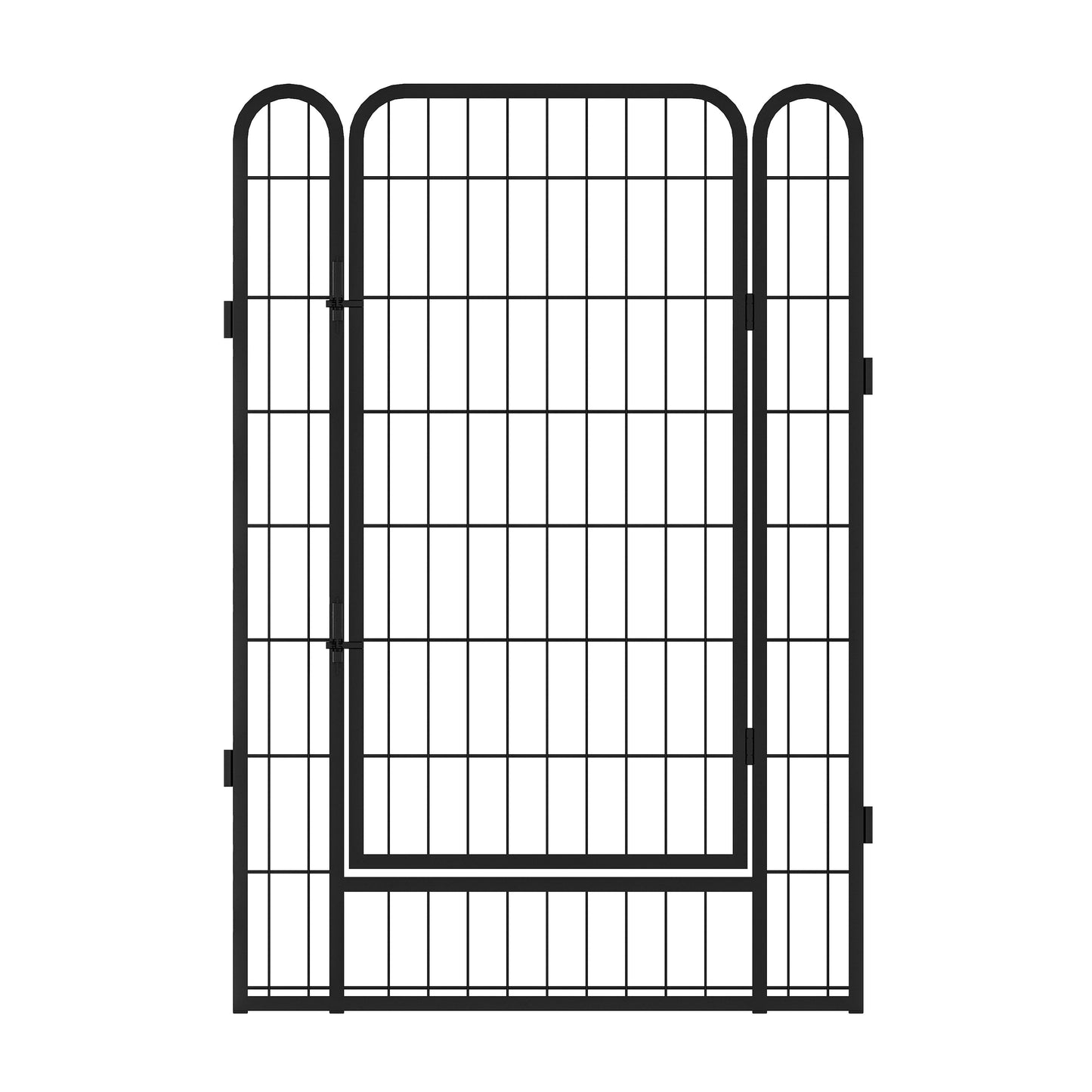 16 Panels Heavy-Duty Metal Playpen with Door, 39.37' H Dog Fence Pet Exercise Pen for Outdoor, Indoor