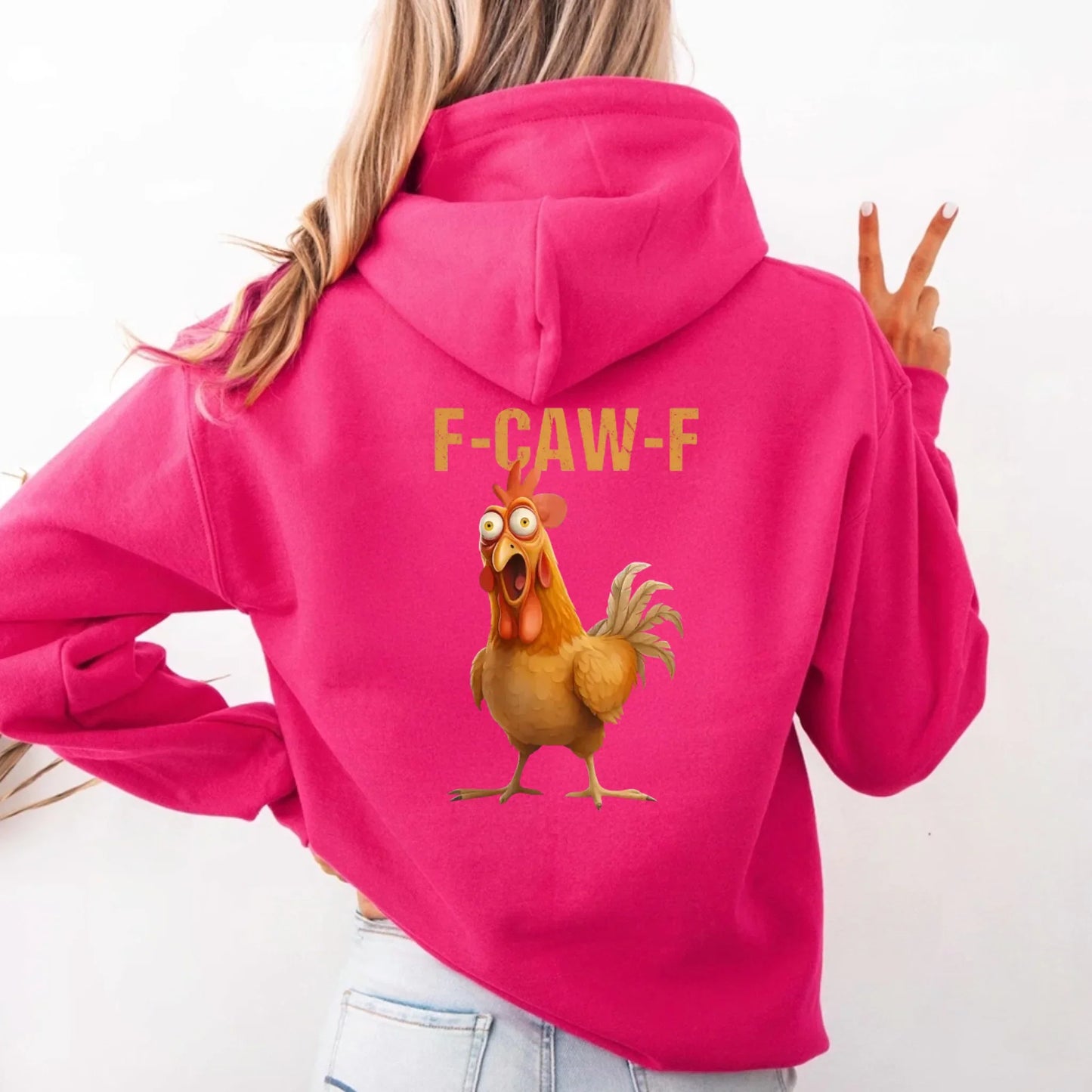Funny F-Caw-F Rooster Hoodie