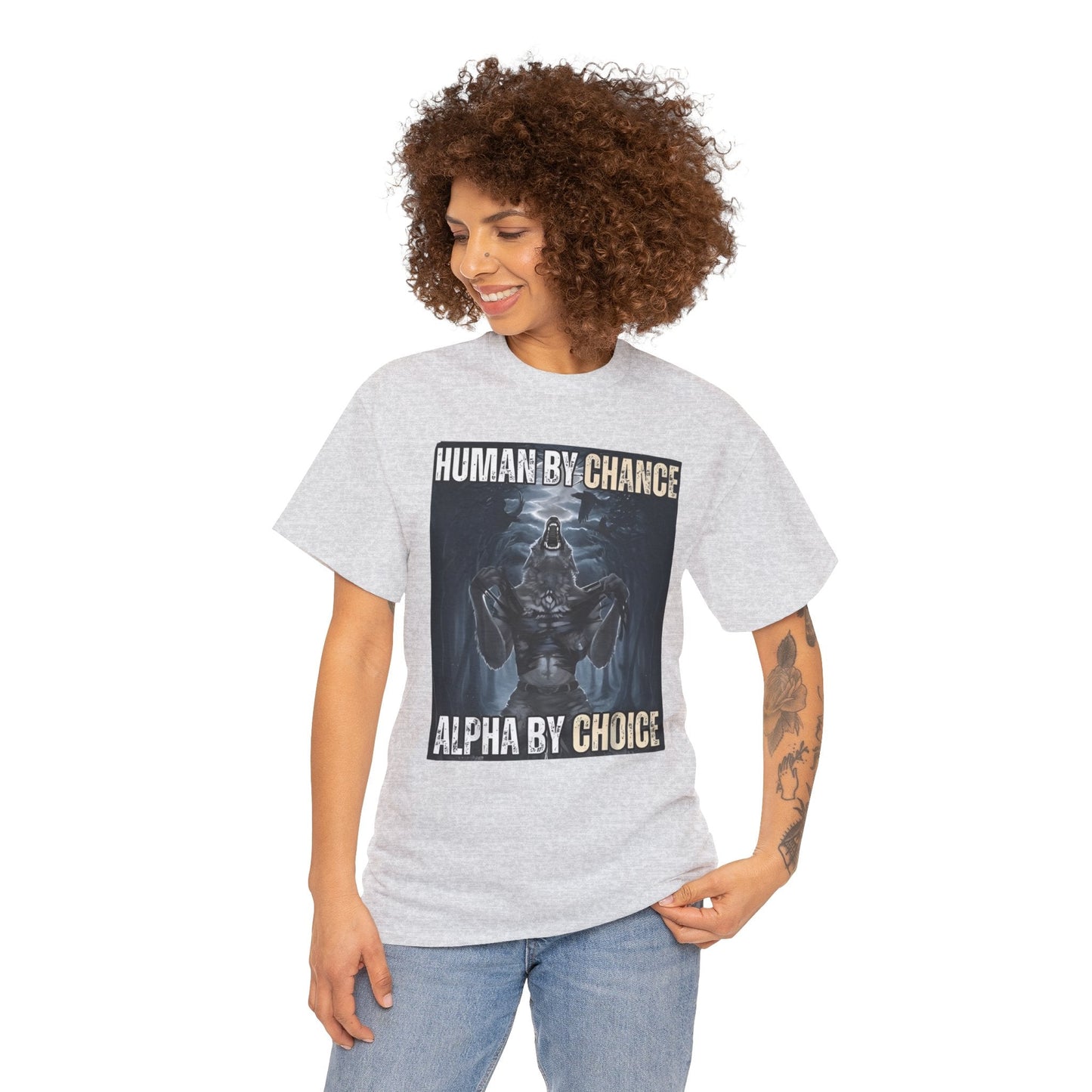 Human By Chance, Alpha By Choice Funny Meme Shirt – Bold Statement Tee for Humor Fans