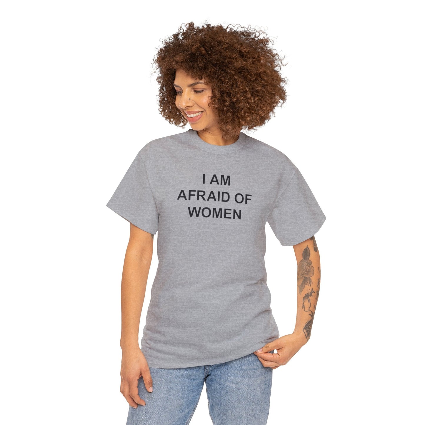 I Am Afraid of Women T-Shirt – Funny Meme Tee for Awkward Humor Fans