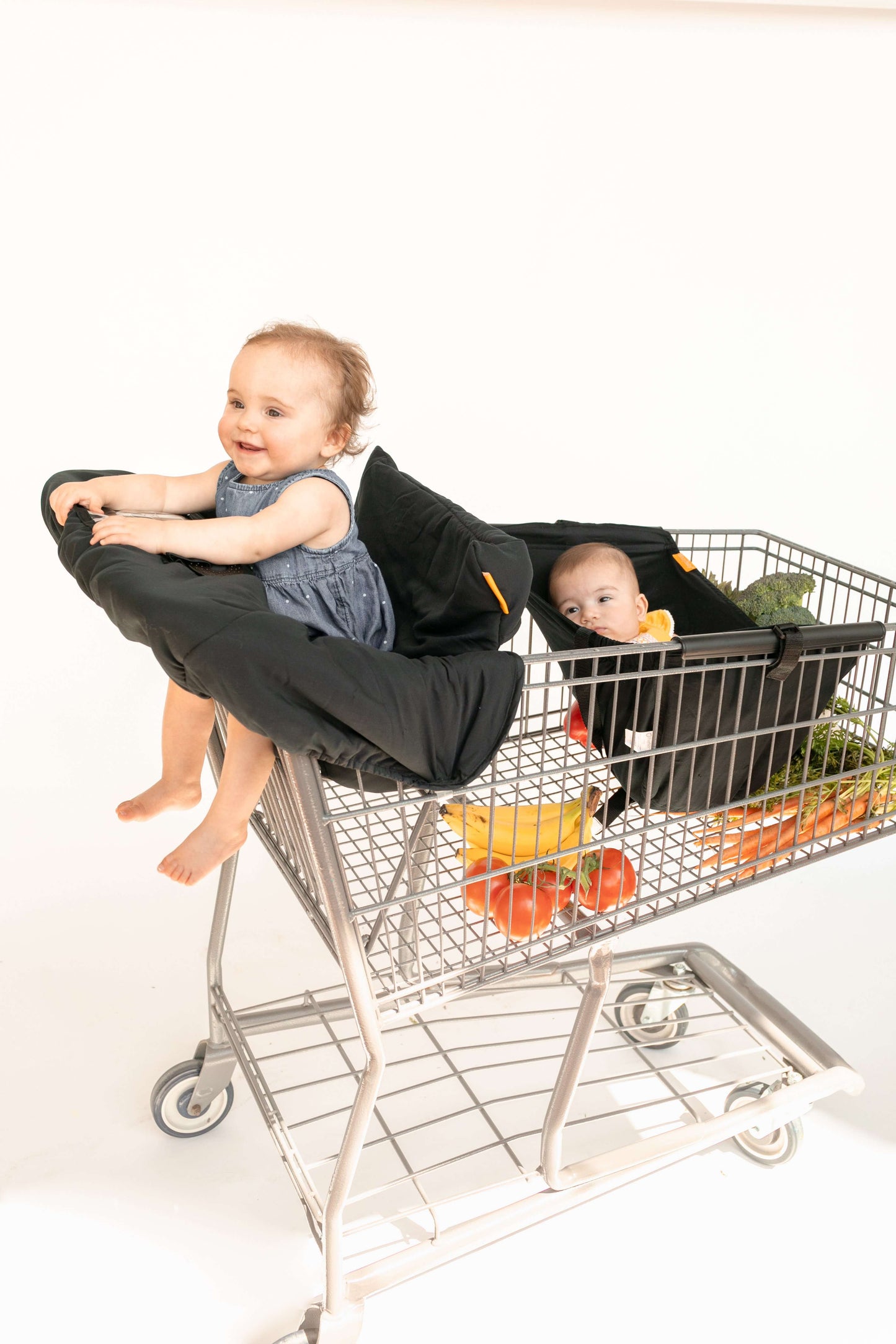 Baby Shopping Cart Cover | Black Fabric