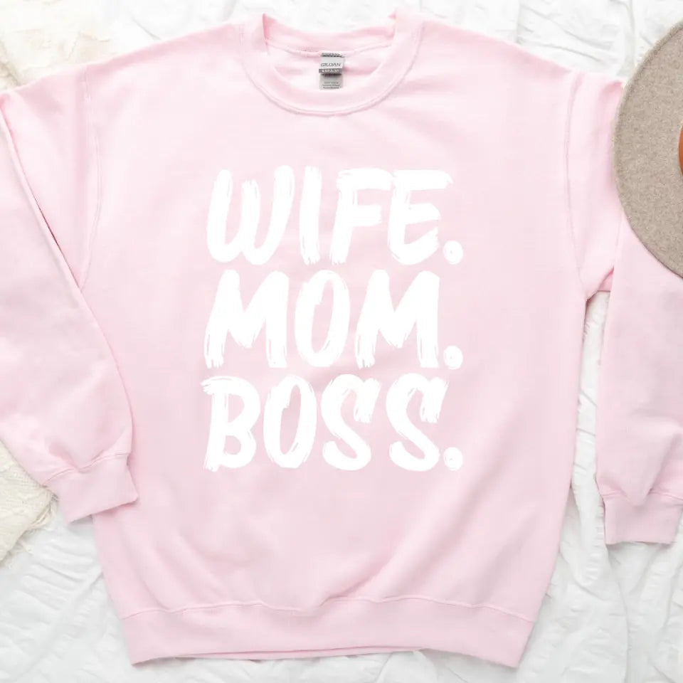 Wife Mom Boss Sweatshirt