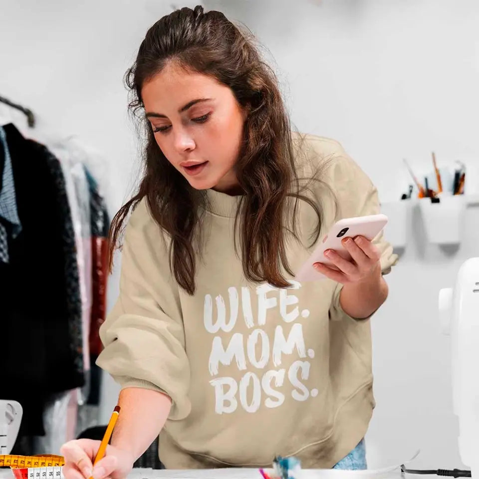 Wife Mom Boss Sweatshirt